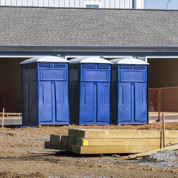 Heavy-duty construction site porta potty in Kernersville, North Carolina